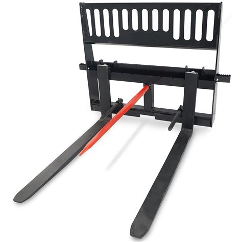 skid steer bale forks for sale|skid steer hay bale spear.